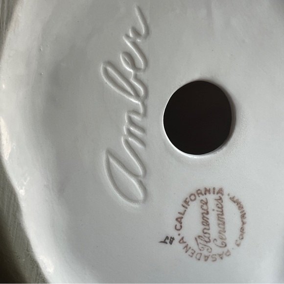 Florence Ceramics “Amber” Porcelain Figurine Moss Dress Lace Bodice vintage ‘57 - Picture 15 of 15